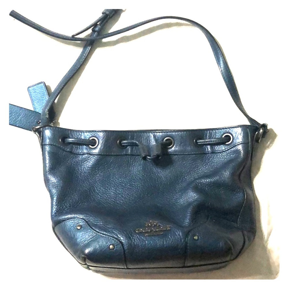 Coach New York Purse / Bag - Metallic Blue